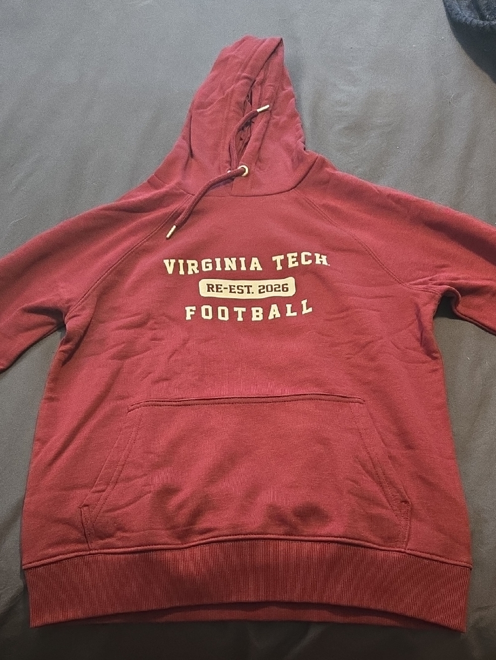 Virginia Tech Maroon Football Hoodie Sweatshirt